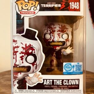 Funko Pop! Vinyl Terrifier Art the Clown #1948 With Protector Figure